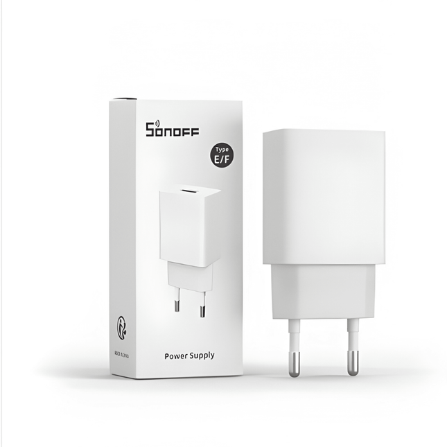 SONOFF PS10UA050 5V USB Power Supply Adapter | Stable Power Adapter for SONOFF Smart Devices | Compact Design | Safe & Reliable Smart Home Accessory