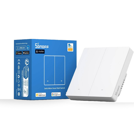 SONOFF M5 Series UK Size 7*7 Smart Wi-Fi Touch Switch |Wall Switch | Remote Control | Scheduling | Smart Home Automation