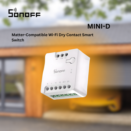 SONOFF MINI-D Smart Wi-Fi Switch | No Neutral Wire | DIY Module | Remote Control | Smart Home Automation