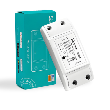 SONOFF BASICR2 Smart Wi-Fi Switch | DIY Relay Module | Remote Control via eWeLink | Smart Home Automation
