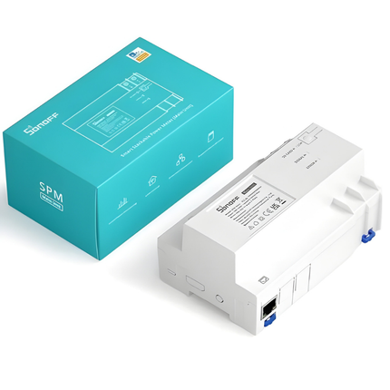 SONOFF SPM-MAIN Smart Power Monitoring Hub | DIN Rail Central Unit | Works with SPM-4RELAY | Energy Management | Smart Home Automation