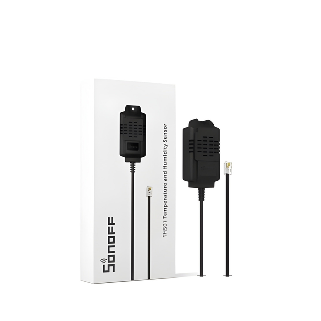 SONOFF THS01 50cm Temperature & Humidity Sensor | Waterproof Probe | Compatible with TH Series | Smart Home Monitoring