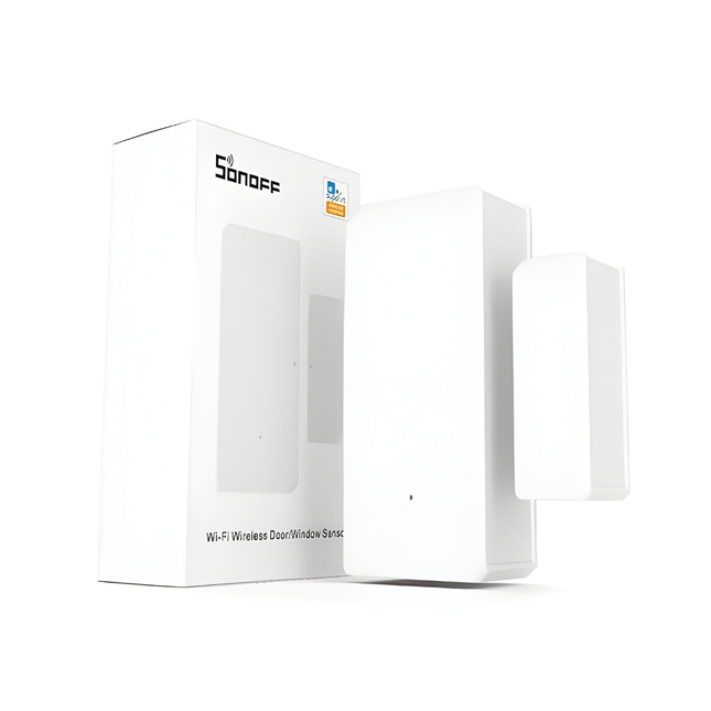 SONOFF DW2-WIFI Wireless Door & Window Sensor | Wi-Fi Smart Home Security | Battery Powered | Remote Monitoring via eWeLink