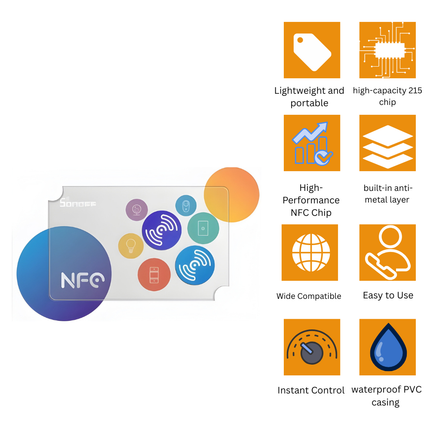 SONOFF NFC-Tag Smart Home Automation Tag | Programmable NFC Sticker | Quick Action Triggers | eWeLink Compatible