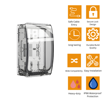 SONOFF Waterproof Junction Box | IP66 Outdoor Wi-Fi Enclosure | Weatherproof Housing for Smart Switches & Modules