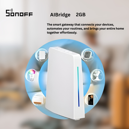 SONOFF AIBridge iHost Smart Home Bridge | Wi-Fi & Zigbee 3.0 Hub | Connects and Controls Smart Devices | Works with eWeLink, Alexa & Google Home | Smart Automation Gateway