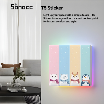 SONOFF T5 Sticker Smart Home Automation Tag | Programmable NFC Sticker | Quick Action Triggers | eWeLink Compatible