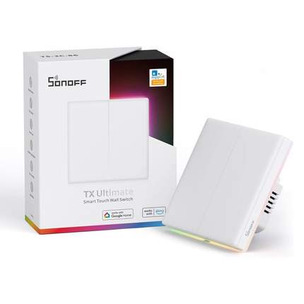 SONOFF T5 TX Ultimate Series UK Size 7*7  Smart Wi-Fi Touch Switch | Gang Wall Switch | Remote Control | Scheduling | Home Automation