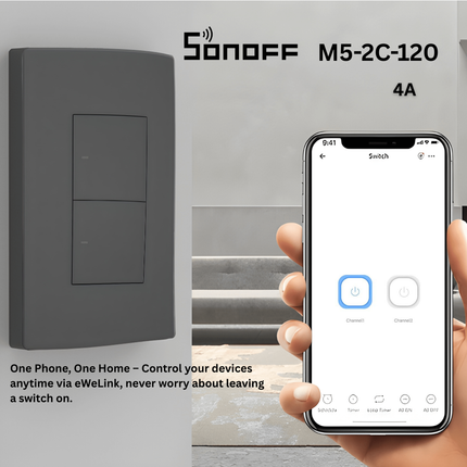 SONOFF M5 Series Magic Type  Smart Wi-Fi |  remote control| Wall Switch | Scheduling | Smart Home Automation