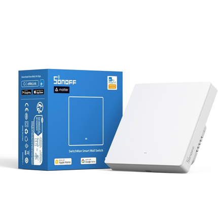 SONOFF M5 Series UK Size 7*7 Smart Wi-Fi Touch Switch |Wall Switch | Remote Control | Scheduling | Smart Home Automation