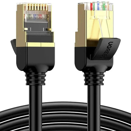 سلك يوجرين إيثرنت CAT 7 STP دائري عالي السرعة 10Gbps لون اسود | NW107