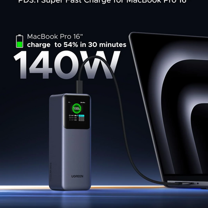 UGREEN Nexode 25000mAh 200W Smart Display Fast Charging Power Bank | PB722 | 35525B