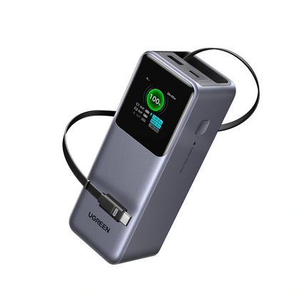 UGREEN Nexode 20000mAh 165W Power Bank with Retractable USB-C Cable | PB726 | 55987B