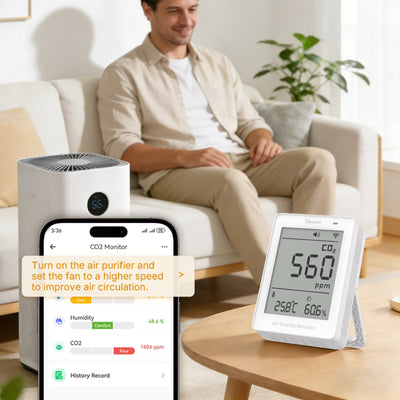 SONOFF SAWF-08P AirGuard CO2 Air Quality Monitor (2/12)