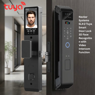 Spark SL-120 Fully Automatic Smart Lock for Security Doors – Face Recognition, Fingerprint, Video Camera & Tuya Wi-Fi