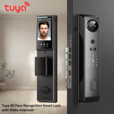 Spark SL-150 Fully Automatic Smart Lock for Security Doors – Face Recognition, Fingerprint, Video Camera & Tuya Wi-Fi