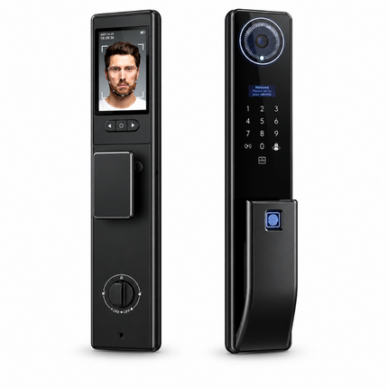 Spark SL-210 Fully Automatic Smart Lock for Security Doors – Face Recognition, Fingerprint, Video Camera, IPX5 Waterproof & Tuya Wi-Fi