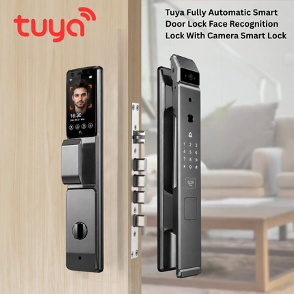 Spark SL-51 Fully Automatic Smart Lock for Security Doors – Face Recognition, Fingerprint, Camera & Tuya Wi-Fi