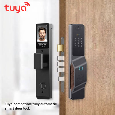 Spark SL-63 Fully Automatic Smart Lock for Security Doors – Face & Palm Recognition, Fingerprint, Video Camera & Tuya Wi-Fi