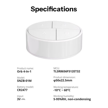 SONOFF SNZB-01M Orb 4-In-1 Zigbee Scene Button (9/12)