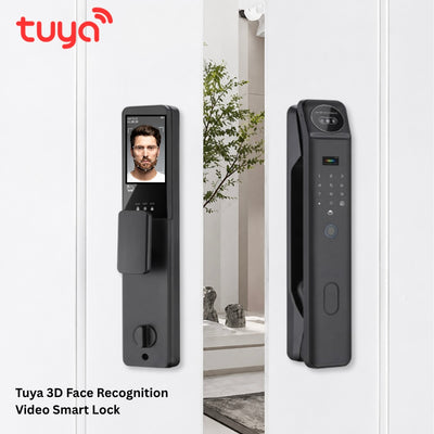 Tuya Wi-Fi Smart Door Lock – 3D Face Recognition, Fingerprint & Video Call