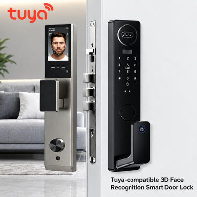Tuya Wi-Fi Smart Door Lock with Face Recognition, Fingerprint, Camera & Keypad