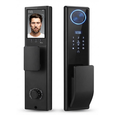Tuya Smart Face Recognition Door Lock with Fingerprint & Digital Display – WiFi Smart Lock