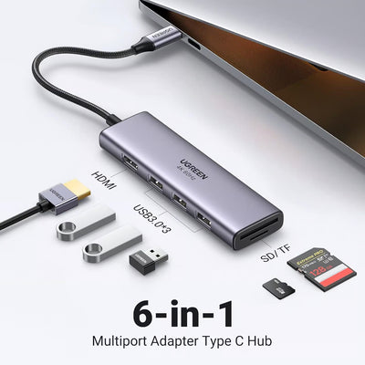 UGREEN 6-in-1 USB-C to HDMI Hub | CM511 | 60383
