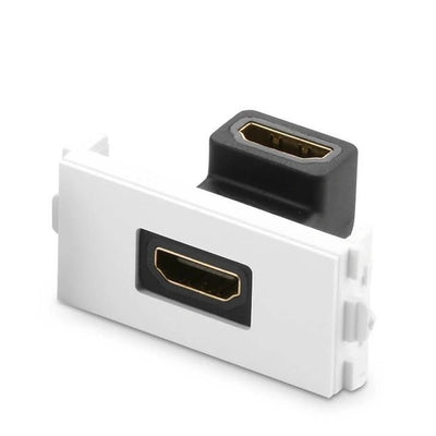 UGREEN HDMI Socket Panel Elbow (White) MM113 20318