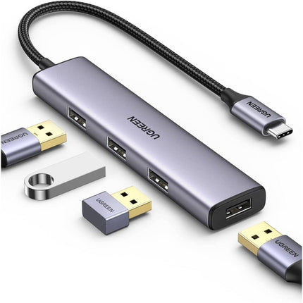 موزّع يوجرين USB-C إلى 4 منافذ USB 3.0 بسرعة 5Gbps بدون منفد للطاقة  | CM473 | 20841