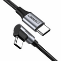 UGREEN Angled USB-C 2.0 To USB-C 2.0 3A Data Cable (90°Angle) | US255