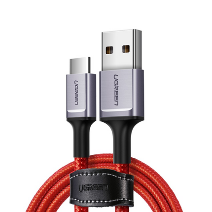 UGREEN USB 2.0 to Type-C 6A Aluminium Alloy Cable 1m (Red) | US505 | 20527