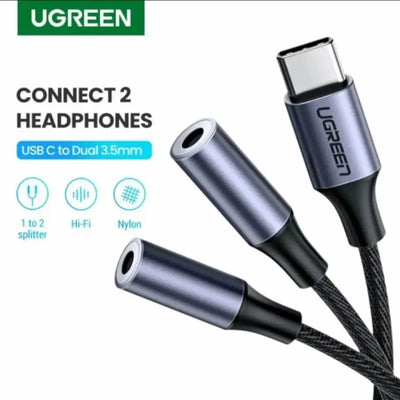 مقسم صوت يوجرين USB-C إلى 3.5 ملم AV144 – صورة 2