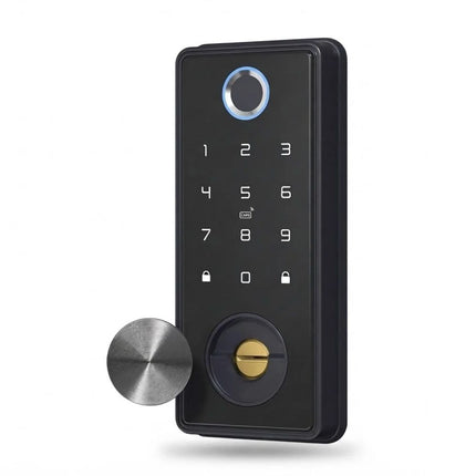 Tuya WiFi Smart Fingerprint Deadbolt Door Lock – Password, Card & App Control