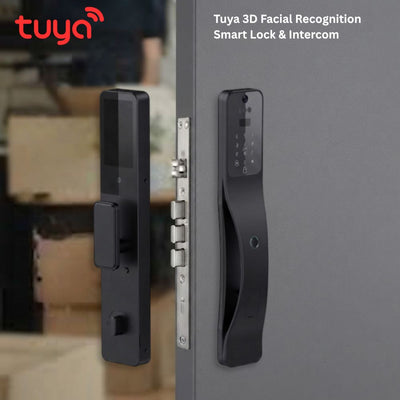 Tuya WiFi 3D Face Recognition Smart Door Lock – Camera, Video Call & 5-in-1 Access