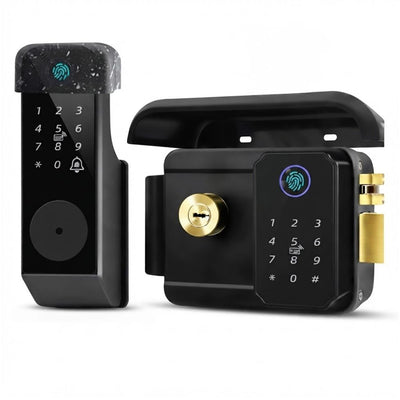 Tuya WiFi Smart Door Rim Lock SE 108/109 D – Fingerprint, Card & Password