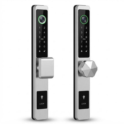 Slim Smart Door Lock – Tuya & TTLock, Face Recognition, 5-in-1 Access