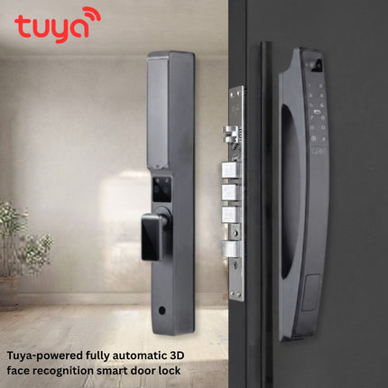 Tuya 5-in-1 Smart Door Lock – 3D Face Recognition, Camera & Video Call
