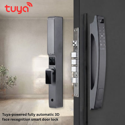 Tuya 5-in-1 Smart Door Lock – 3D Face Recognition, Camera & Video Call