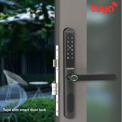 TTLock 5-in-1 Slim Smart Door Lock – Fingerprint, Password & Card Access