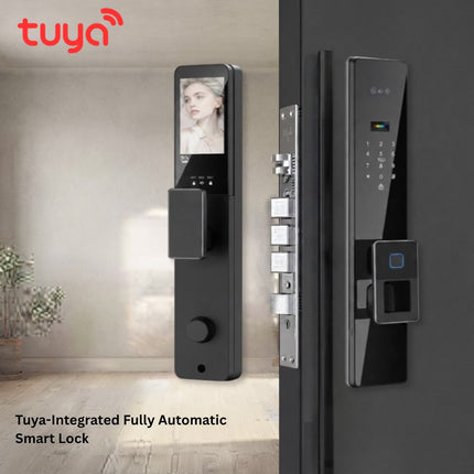 Tuya Wi-Fi Smart Door Lock with Fingerprint, Camera & Video Call | 5-in-1 Keyless Entry