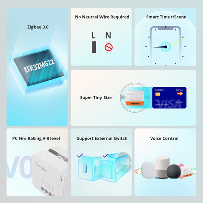 SONOFF ZBMINIL2 Zigbee Smart Switch, No Neutral (2/12)