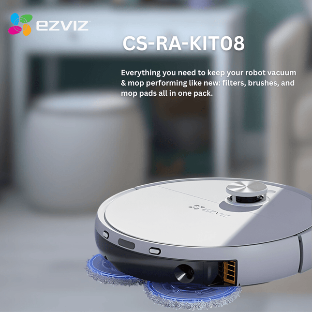 CS - RA - KIT08 Replacement Accessory Kit for EZVIZ RS2 | Brushes, Filters & Mop Cloths | Complete Maintenance Pack for RS2 Robot Vacuum & Mop - Bestways Smart - home Solutions