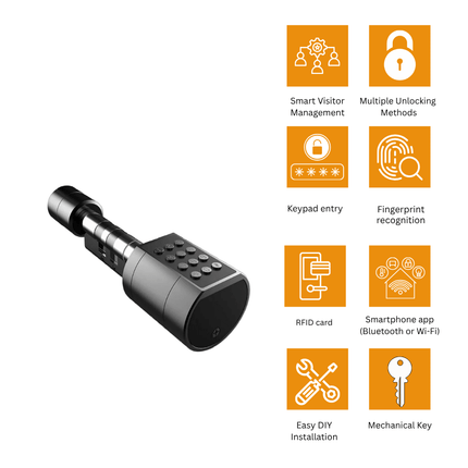 DIY Smart Cylinder Lock – Keyless Entry with Easy Installation - Bestways Smart - home Solutions