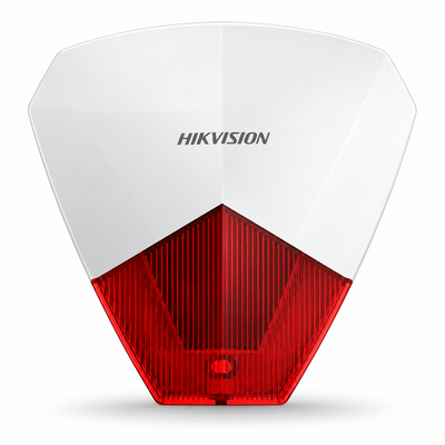صافرة إنذار سلكية مع فلاش LED أحمر Hikvision – DS-PS1-R