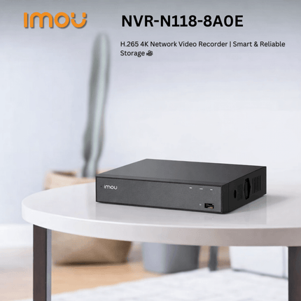 IMOU NVR Series Network Video Recorder | NVR - N110 - 8A0E & NVR - N118 - 8A0E | 8 - Channel PoE NVR | H.265 Video Compression | Smart IP Camera Recording & Management - Bestways Smart - home Solutions