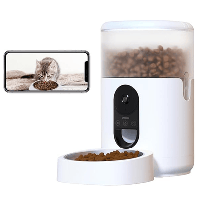 IMOU Smart Pet Feeder | Wi-Fi Automatic Pet Food Dispenser | Remote Control via App, Portion Control