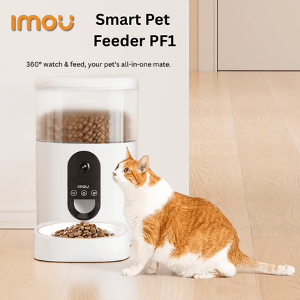 IMOU Smart Pet Feeder | Wi-Fi Automatic Pet Food Dispenser | Remote Control via App, Portion Control