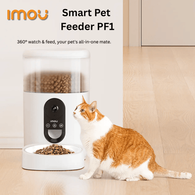 IMOU Smart Pet Feeder | Wi-Fi Automatic Pet Food Dispenser | Remote Control via App, Portion Control