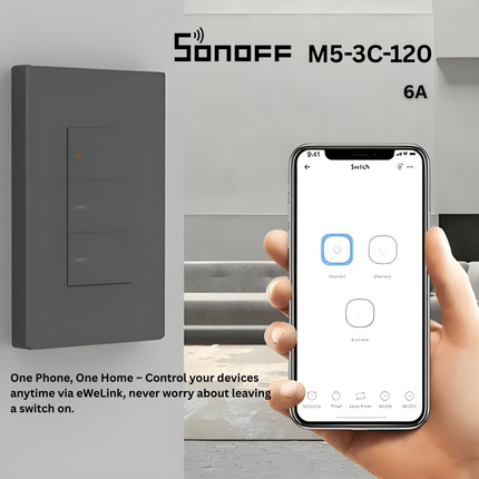 M5 Series Magic Type  Smart Wi-Fi |  remote control| Wall Switch | Scheduling ,Smart Home Automation